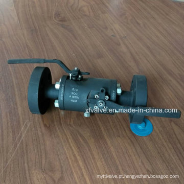 Bloco de aço forjado A105 Double and Bleed Dbb Ball Valve